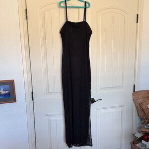 Elegant Black Maxi Dress EUC